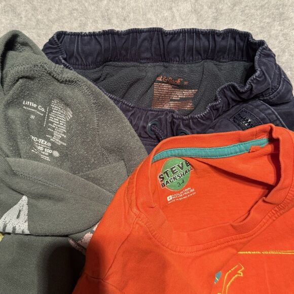 London Fog Lightweight Jacket Boys 3T Gray Lined Hooded Reflective Multiseason - Picture 6 of 16